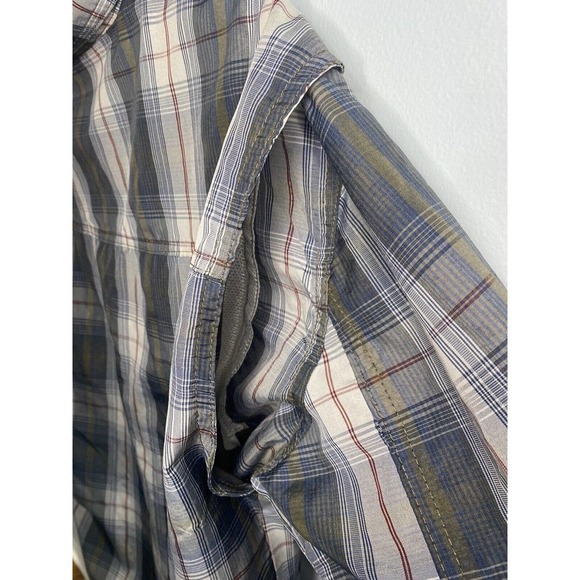 Pacific Trail Mens M Medium‎ Plaid Vented T-Shirt Outdoor Button Up - Picture 7 of 7